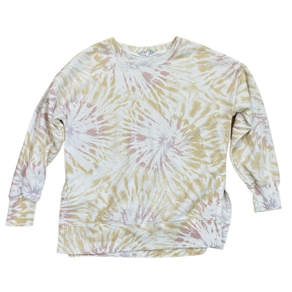 Hippie Rose Tie Dye Sweatshirt Size Large